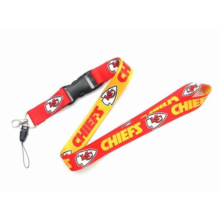 Kansas City Chiefs NFL Neck Lanyard Football Teams Detachable Strap Lanyards for Cellphone Holder